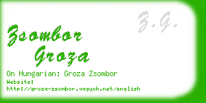 zsombor groza business card
